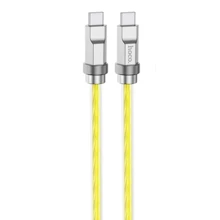 Кабель Hoco Cable USB-C to USB-C U113 Solid 100W 1m Gold: Тип USB-C - USB-C