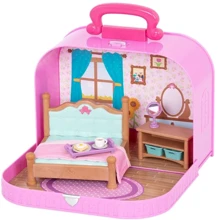 Игровой набор Li'l Woodzeez Кейс фиолетовый (Спальня) с аксессуарами (WZ6598Z): Производитель Li`l Woodzeez