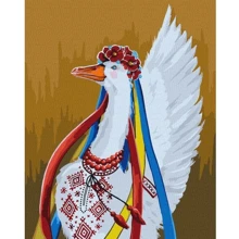 Картина за номерами Ідейка Патріотична гуска ©Світлана Теренчук 40х50 см (KHO4354): Виробник Идейка