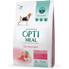 Сухой корм Optimeal Adult Medium Breed Dogs для собак средних пород с индейкой 4 кг (4820083905513): Тип Сухой корм