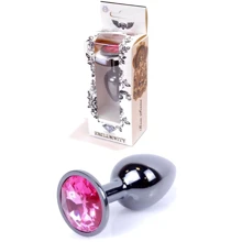 Анальная пробка с кристаллом BOSS of TOYS Boss Series - Jewellery Dark Silver PLUG Pink S, BS6400026: Для кого Унисекс