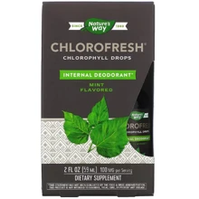 Nature's Way Chlorofresh® Mint 40X Liquid Капли с хлорофиллом, со вкусом мяты 59 мл: Форма выпуска Капли