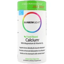 Rainbow Light Food-Based Calcium 90 Tab Кальций и магний: Тип Кальций