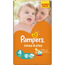 Подгузники Pampers Sleep & Play Maxi (7-14 кг) Джамбо 68шт (4015400203551): Тип Подгузники