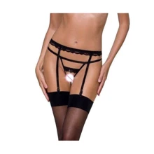 Трусики-стрепы SHELLY THONG black L/XL - Passion Exclusive: Для кого Для женщин