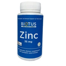 Biotus Zinc, 35 mg, 100 capsules (BIO-530142): Тип Цинк