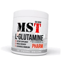 Амінокислота для спорту MST Nutrition Glutamine plus Vitamin C 260 g /50 servings/ Unflavored: Смак Без смаку