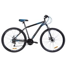 Велосипед Discovery RIDER DD 2020 29" (серо-черный с синим (м)): Материал рамы Сталь