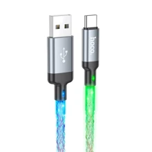 Кабель Hoco USB Cable to USB-C U112 3A 1m Gray: Тип USB Cable - USB-C