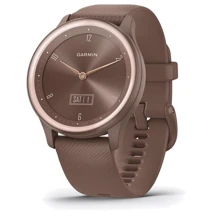 Смарт-часы Garmin Vivomove Sport Cocoa Case and Silicone Band with Peach Gold Accents (010-02566-02): Время работы 5 дней