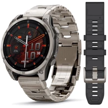 Смарт-часы Garmin Fenix 8 AMOLED 47mm Sapphire Titanium with Vented Titanium Bracelet (010-02904-40): Дисплей 1.4" AMOLED (454x454) / Sapphire Crystal