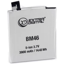 Аккумулятор ExtraDigital 3900mAh (BM46) for Xiaomi Redmi Note 3: Производитель ExtraDigital
