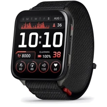 Смарт-часы Garmin Venu X1 Black with Slate Titanium Caseback and Black ComfortFit Nylon Band (010-02980-02): Дисплей 2" AMOLED (448 x 486) / Sapphire crystal
