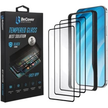 Аксесуар для смартфона BeCover Tempered Glass Premium Easy Installation 3 Pack Black for Xiaomi Redmi Note 9 / Redmi 10X (705482): Сумісність Xiaomi Redmi Note 9 / Redmi 10X / Note 9T / Note 9 5G