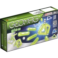 Geomag Glow 22 детали | Светящийся магнитный конструктор Геомаг: Количество деталей, шт. 22