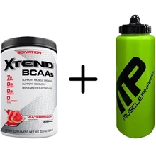 Аминокислота для спорта Scivation Xtend BCAAs 384 g /30 servings/ Watermelon+Musclepharm Water Bottle 700 ml: Вкус Арбуз
