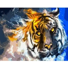 Картина по номерам Strateg Огненный тигр 40х50 см (GS321): Производитель Strateg