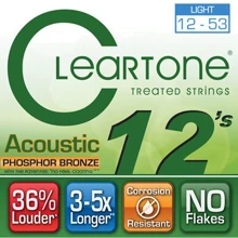 Струна для гитар Струны CLEARTONE 7412 ACOUSTIC PHOSPHOR BRONZE LIGHT 12-53: Тип Комплект струн