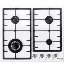 Варочная поверхность газовая Borgio 6942-15 FFD (White Enamelled): Размеры для встраивания (ШхГ) 56x49 см