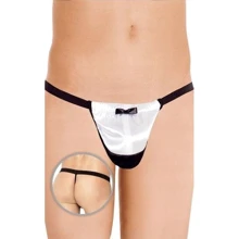 Мужские трусы SoftLine - Thong 4417, S-L (black/white): Для кого Для мужчин