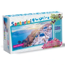 Нескучные игры Фигурный деревянный пазл о.Санторини Travel collection (126 дет.): Производитель Нескучные игры