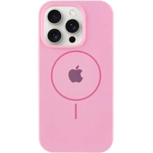 Чохол для iPhone Mobile Case Silicone Full Protective with MagSafe Light Pink для iPhone 15 Pro: Колір розовый