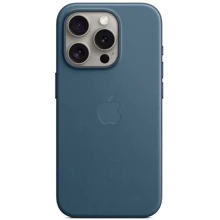 Чохол для iPhone Apple for iPhone 15 Pro FineWoven Case with MagSafe Pacific Blue (MT4Q3) : Колір синий