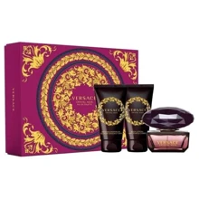 Парфюмированный набор Versace Crystal Noir (Туалетная вода 50 ml + Гель для душа 50 ml + Бальзам для тела 50 ml): Вид Набор