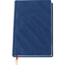 Щоденник недатований, А5, Cabinet, "Diagonal", синій з мет.заклад і кишенею (O25437-02): undefined undefined