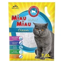 Наполнитель силикагелевый Miau Miau для кошачьего туалета 7.6 л (5949060213249): Вид Силикагелевый