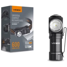 Фонарь туристический Videx 600Lm 5700K (VLF-A055H): Тип Налобный