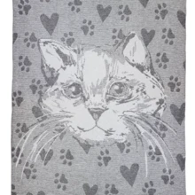 Плед Плед хлопковый кот серый 140x200 см (4372): Производитель Love You