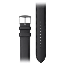 Ремешок Mobvoi 20mm Genuine Leather Strap Black for TicWatch C2 / C2 plus: Цвет черный