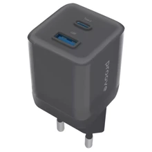 Зарядное устройство Proove Wall Charger USB+USB-C Pure GaN Plus 30W Black (WCPU30111201): Особенности Быстрая зарядка, USB-C, Power Delivery (PD)