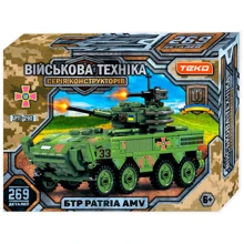 Конструктор Военная техника Teko БТР PATRIA AMV 269 деталей (42903): Производитель Teko