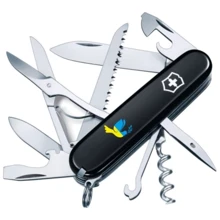 Мультитул Victorinox Huntsman Ukraine 91мм/15 функций/черный /Голубь Мира (1.3713.3_T1036u): Тип мини-мультитул