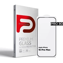 Защитное стекло для iPhone ArmorStandart Tempered Glass Pro 3D Black for iPhone 16 Pro Max (ARM78034): Тип защиты экрана на экран