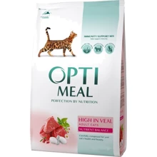 Сухой корм Optimeal Adult Cats для взрослых кошек с телятиной 10.5 кг (4820083908392): Тип Сухой корм