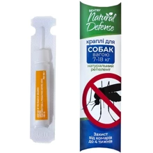 Капли Sentry Natural Defense от блох и клещей для собак 7-18кг 3мл 1шт (54412): Тип Капли