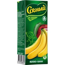 Сочный фрукт нектар яблоко-банан сочный 0,2 л (4813538003834): Тип Нектар