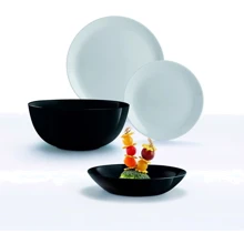 Столовий сервіз Сервіз Luminarc DIWALI BLACK & GRANIT 19 предметів (P4358): Кількість персон 6
