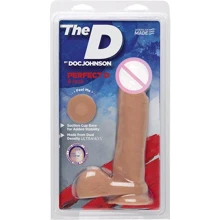 Фаллоимитатор Doc Johnson The D - Perfect D - 8 Inch With Balls 20.3х4,8 см: Назначение Вагинальные