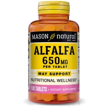 Mason Natural Alfalfa 650 mg Люцерна 100 таблеток: Форма выпуска Таблетки