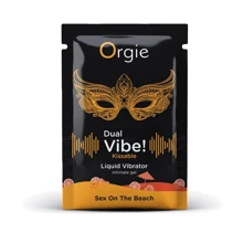 Жидкий вибратор Orgie Dual Vibe! Sex On The Beach Kissable Liquid Vibrator, 1 мл: Форма выпуска Гель