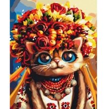 Картина за номерами Brushme Осінній котик ©Маріанна Пащук 40x50 см (BS53335): Виробник Brushme