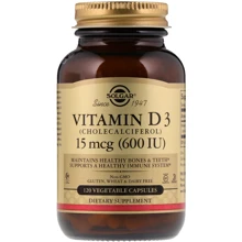 Solgar Vitamin D3 (Cholecalciferol), 600 IU, 120 Vege Caps: Тип Витамин D