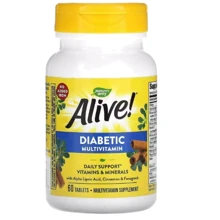Nature's Way Alive! Diabetic Multivitamin Диабетические мультивитамины 60 таблеток: Тип Комплексные