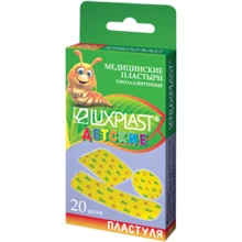 Лейкопластыри Luxplast Пластуля детские на полимерной основе 3 вида 20 шт: undefined undefined