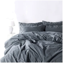Комплект постільної білизни SoundSleep Stonewash Adriatic dark gray темно-сіре, Двохспальний євро (92370777): Матеріал бавовна, ранфорс