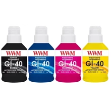 Чернила WWM Canon GI-40 G5040/G6040 4х190г BP/C/M/Y KeyLock (G40SET4): Цвет набор (set)